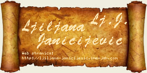 Ljiljana Janičijević vizit kartica